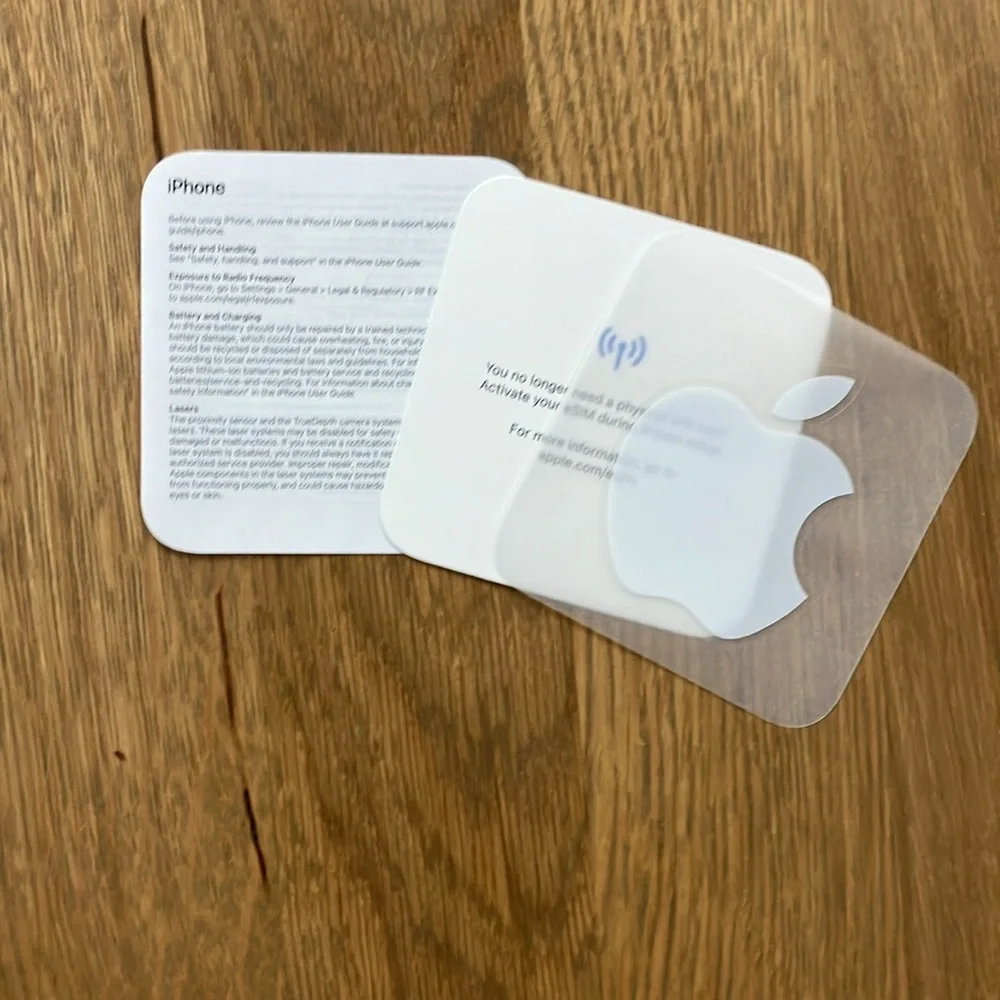 Apple Black iPhone 15 Plus White Box EMPTY BOX ONLY